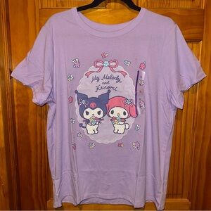 Sanrio My Melody and Kuromi T-Shirt NWT Sz: XL